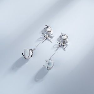 Brand new silver bow bead earring clipper